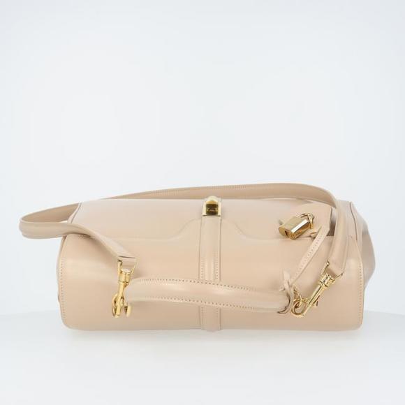Celine Classic Saise Shoulder Bag CANTA Bej Light Beige Satin Calfskin - Picture 5 of 16